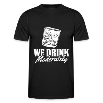 Whisky Whiskey - T-shirt sport Homme - noir - Devant - AI Model Male 178 dark (178cm)