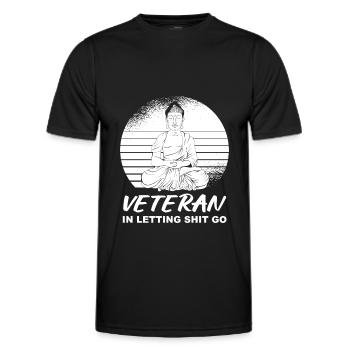 Buddha Buddhist Veteran - Männer Funktions-T-Shirt - Schwarz - Vorne - AI Model Male 178 dark (178cm)