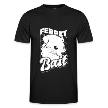 Putois furet - T-shirt sport Homme - noir - Devant - AI Model Male 178 dark (178cm)