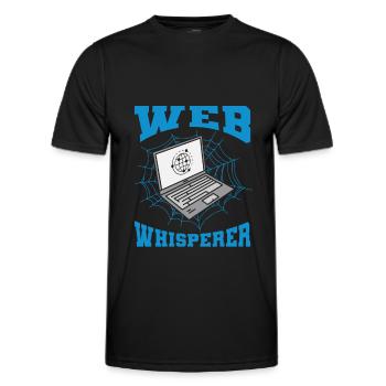 Web Entwickler Webdeveloper Lustig - Männer Funktions-T-Shirt - Schwarz - Vorne - AI Model Male 178 dark (178cm)