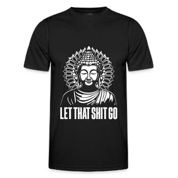 Buddha Buddhist Witzig - Männer Funktions-T-Shirt - Schwarz - Vorne - AI Model Male 178 dark (178cm)