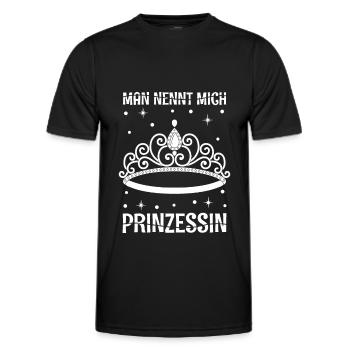 Prinzessin - Männer Funktions-T-Shirt - Schwarz - Vorne - AI Model Male 178 dark (178cm)