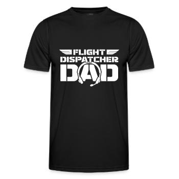 Distributeur de vols du centre de contrôle des appels d’urgence - T-shirt sport Homme - noir - Devant - AI Model Male 178 dark (178cm)