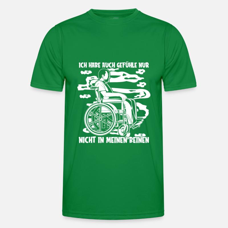 Rollstuhl Rollstuhlfahrer Witzig Männer Funktions-T-Shirt