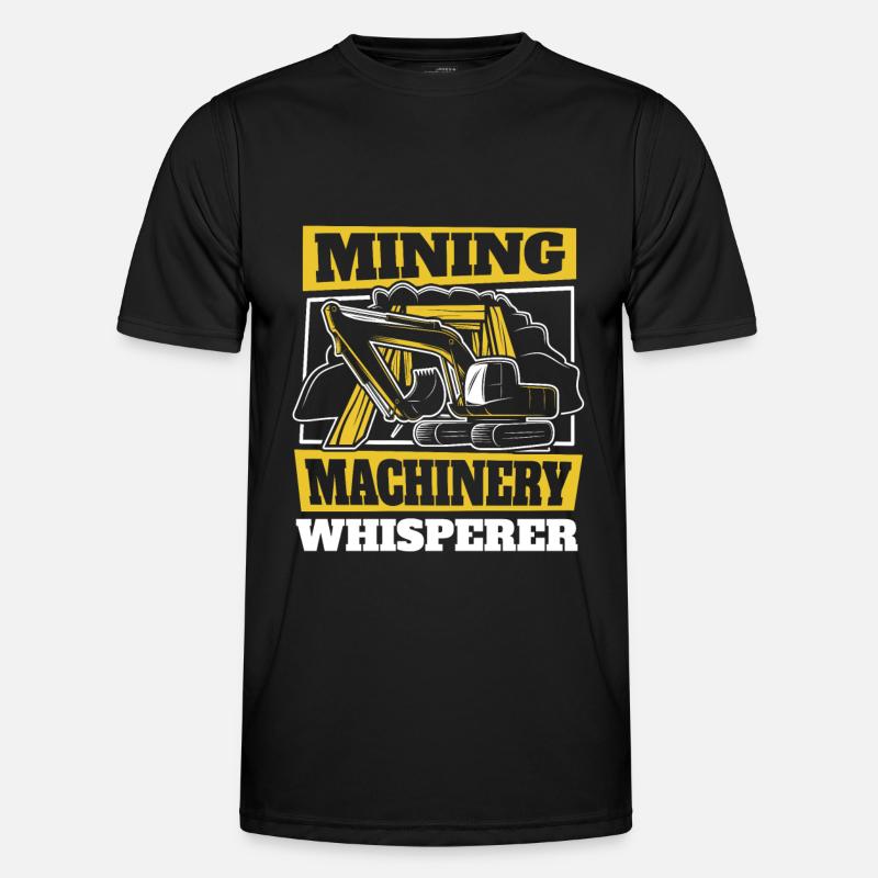 Engineer Cool Mining Engineer - Men's Functional T-Shirt - black