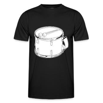 Fan train marching band - Men's Functional T-Shirt - black - Front - AI Model Male 178 dark (178cm)