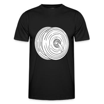 Fan train marching band - Men's Functional T-Shirt - black - Front - AI Model Male 178 dark (178cm)