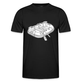 Rafting - T-shirt sport Homme - noir - Devant - AI Model Male 178 dark (178cm)