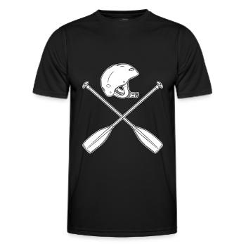 Rafting - T-shirt sport Homme - noir - Devant - AI Model Male 178 dark (178cm)