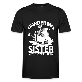 Jardinier amateur jardinier jardinier - T-shirt sport Homme - noir - Devant - AI Model Male 178 dark (178cm)