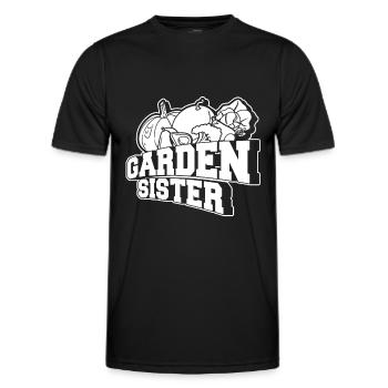 Jardinier amateur jardinier jardinier - T-shirt sport Homme - noir - Devant - AI Model Male 178 dark (178cm)
