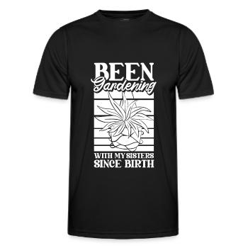 Jardinier amateur jardinier jardinier - T-shirt sport Homme - noir - Devant - AI Model Male 178 dark (178cm)
