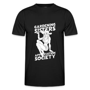 Jardinier amateur jardinier jardinier - T-shirt sport Homme - noir - Devant - AI Model Male 178 dark (178cm)