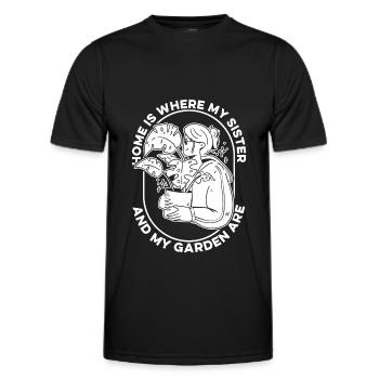 Jardinier amateur jardinier jardinier - T-shirt sport Homme - noir - Devant - AI Model Male 178 dark (178cm)