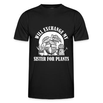 Jardinier amateur jardinier jardinier - T-shirt sport Homme - noir - Devant - AI Model Male 178 dark (178cm)