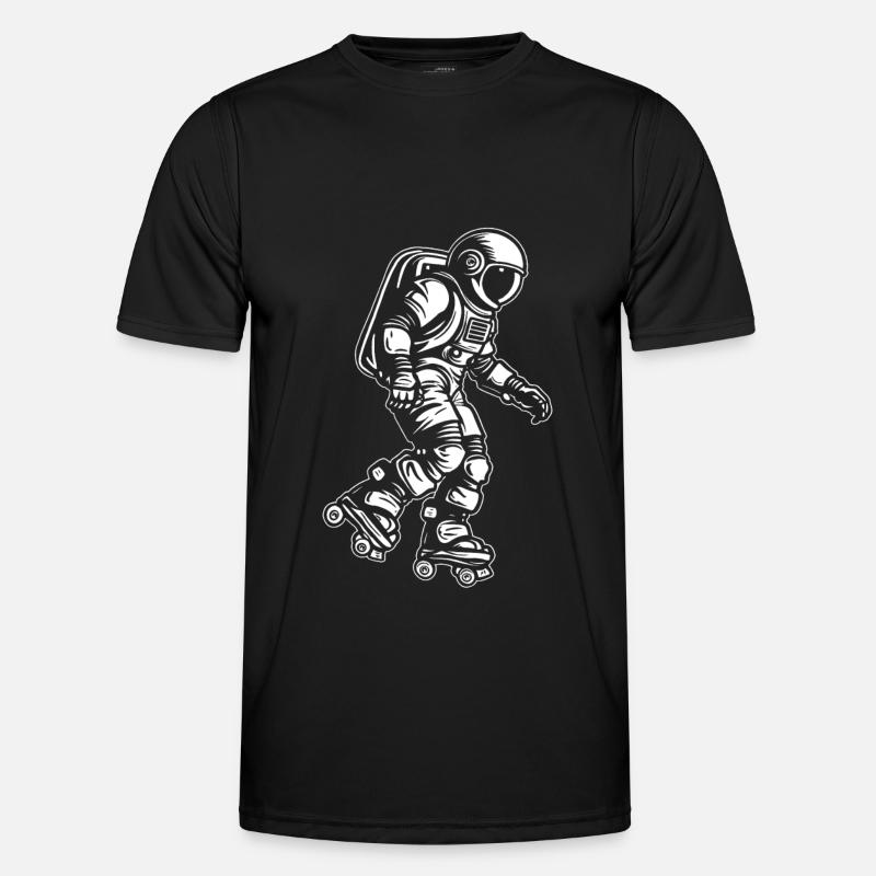 Roller skating Roller skating - Men's Functional T-Shirt - black