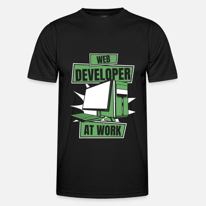 Web Developer Webdeveloper Cool - Men's Functional T-Shirt - black