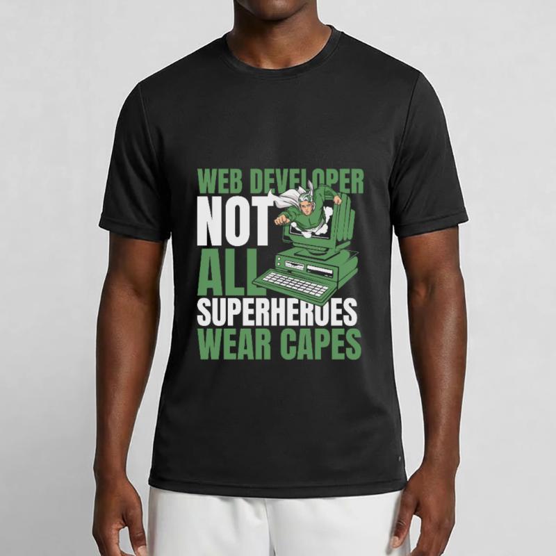 Web Developer Web Developer Superhero Men's Functional T-Shirt