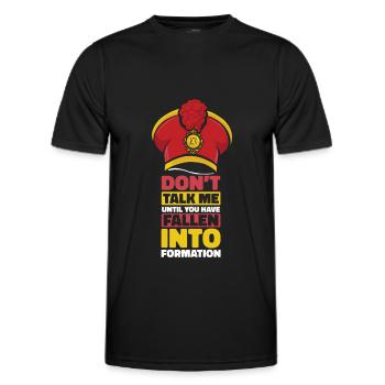 Fanfahrzug Spielmannszug Lustig - Men's Functional T-Shirt - black - Front - AI Model Male 178 dark (178cm)