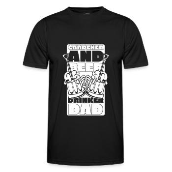 Hobby gardener garden garden beer - Men's Functional T-Shirt - black - Front - AI Model Male 178 dark (178cm)