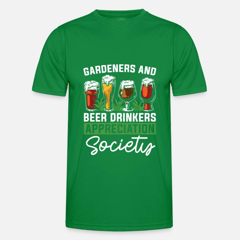 Hobbygärtner Garten Gesellschaft Garten Bier Männer Funktions-T-Shirt
