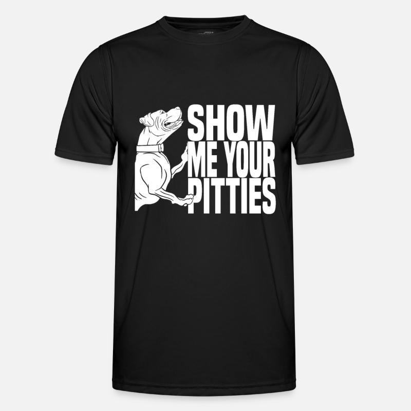 Pitbull Mitleid Pitbull Verbot - Männer Funktions-T-Shirt - Schwarz