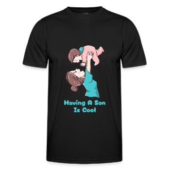 Mom Mutter Mutter - Männer Funktions-T-Shirt - Schwarz - Vorne - AI Model Male 178 dark (178cm)