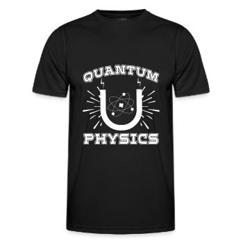 Physique Physicien Réaction Physique quantique - T-shirt sport Homme - noir - Devant - AI Model Male 178 dark (178cm)