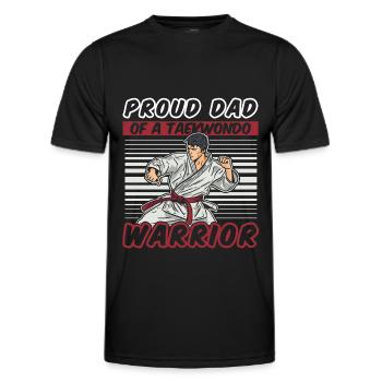Taekwondo Taekwondo Vater - Männer Funktions-T-Shirt - Schwarz - Vorne - AI Model Male 178 dark (178cm)
