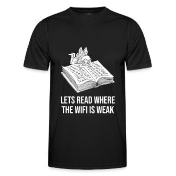 Livre, Rat de bibliothèque, Rat de bibliothèque, Fée du livre - T-shirt sport Homme - noir - Devant - AI Model Male 178 dark (178cm)