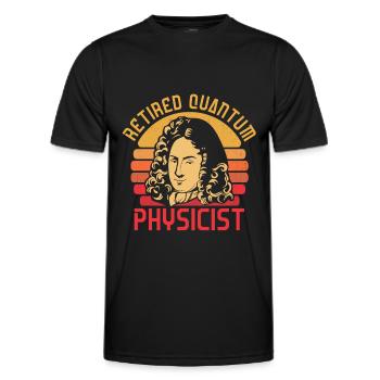 Physics Physicists Quantum Physics - Men's Functional T-Shirt - black - Front - AI Model Male 178 dark (178cm)