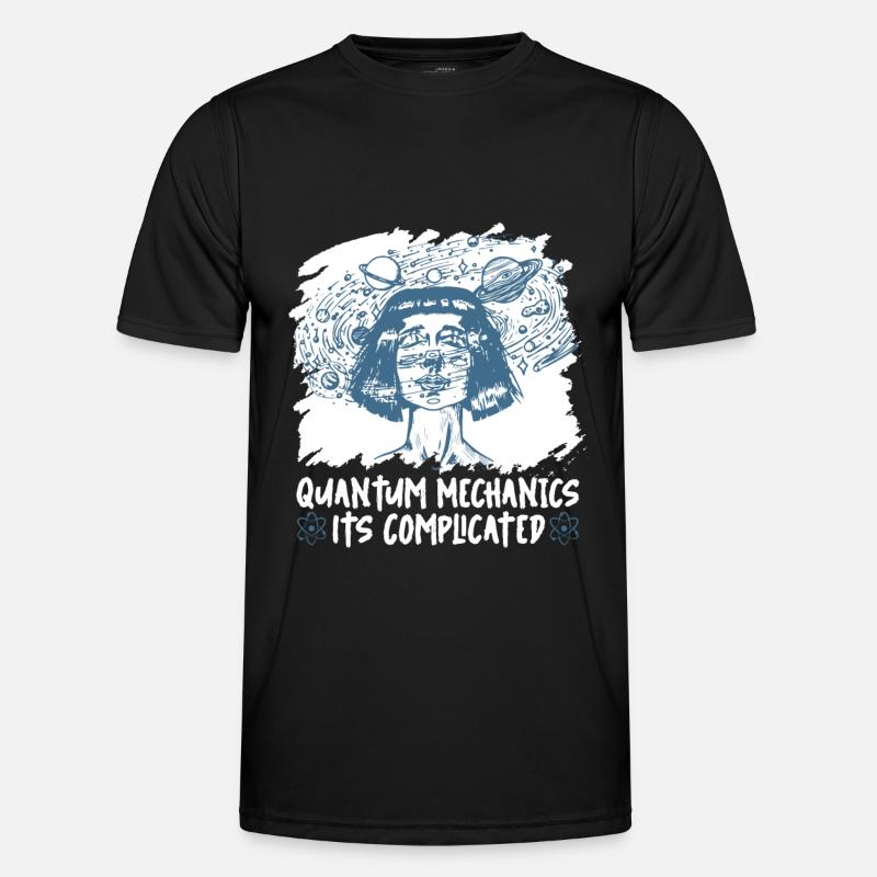 Physik Phyiker Kompliziert Quantenphysik - Männer Funktions-T-Shirt - Schwarz