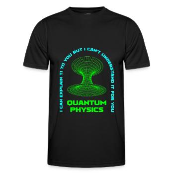 Physics Physicists Quantum Physics - Men's Functional T-Shirt - black - Front - AI Model Male 178 dark (178cm)