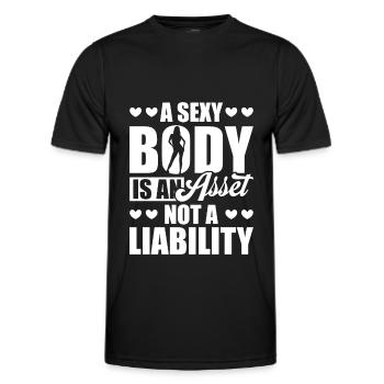 Buchhalter Steuerberater Sexy Sexy Buchhalterin - Männer Funktions-T-Shirt - Schwarz - Vorne - AI Model Male 178 dark (178cm)