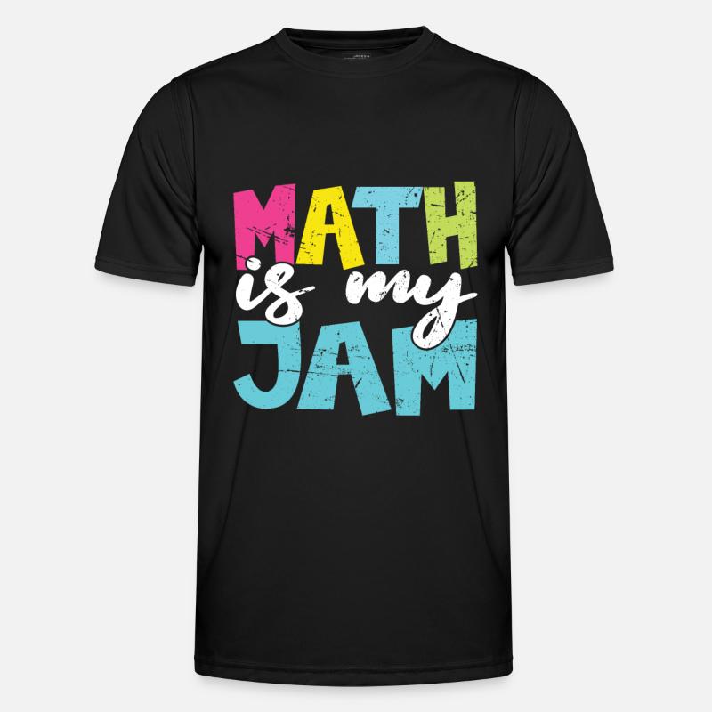 Mathelehrer Mathe Lehrer Lustig Math Is My Jam Männer Funktions-T-Shirt