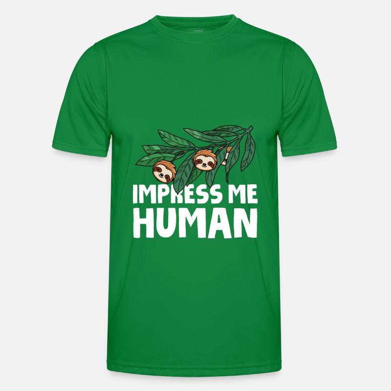 Faultier Cool Männer Funktions-T-Shirt