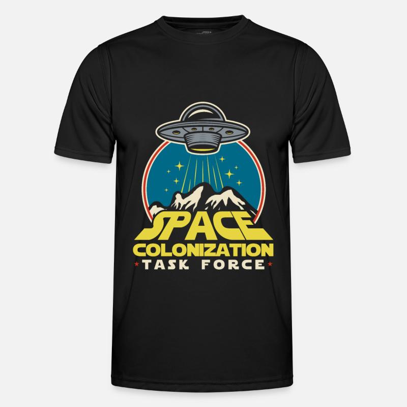 Space Space Cool Space Colonization - Men's Functional T-Shirt - black