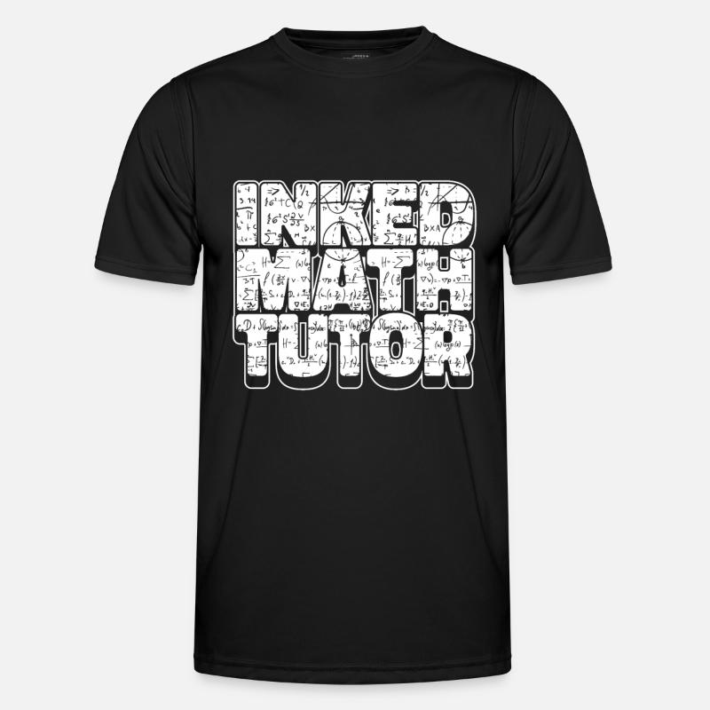 Mathelehrer Mathe Lehrer Eingefärbt - Männer Funktions-T-Shirt - Schwarz