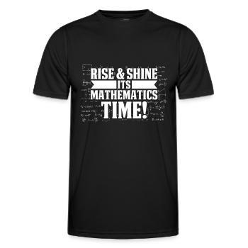 Math Teacher Math Teacher Funny - Men's Functional T-Shirt - black - Front - AI Model Male 178 dark (178cm)
