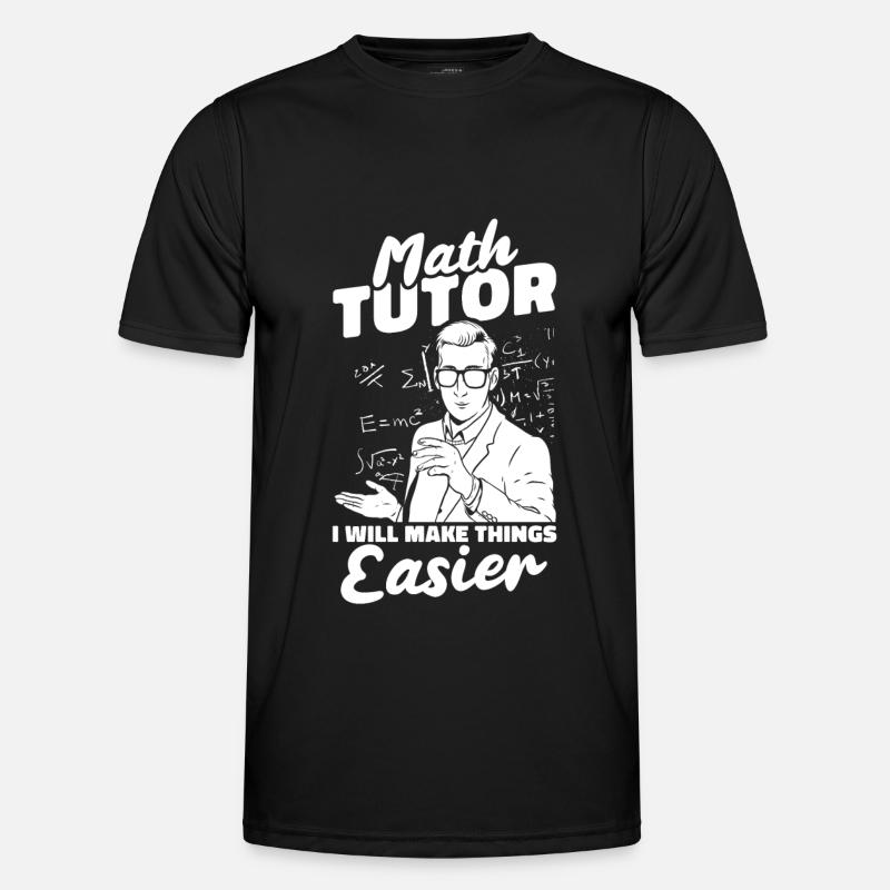 Mathelehrer Mathe Lehrer Mathe Nachhilfelehrer - Männer Funktions-T-Shirt - Schwarz