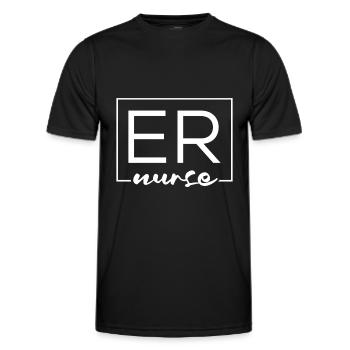Krankenschwester Notfall Krankenschwester - Männer Funktions-T-Shirt - Schwarz - Vorne - AI Model Male 178 dark (178cm)