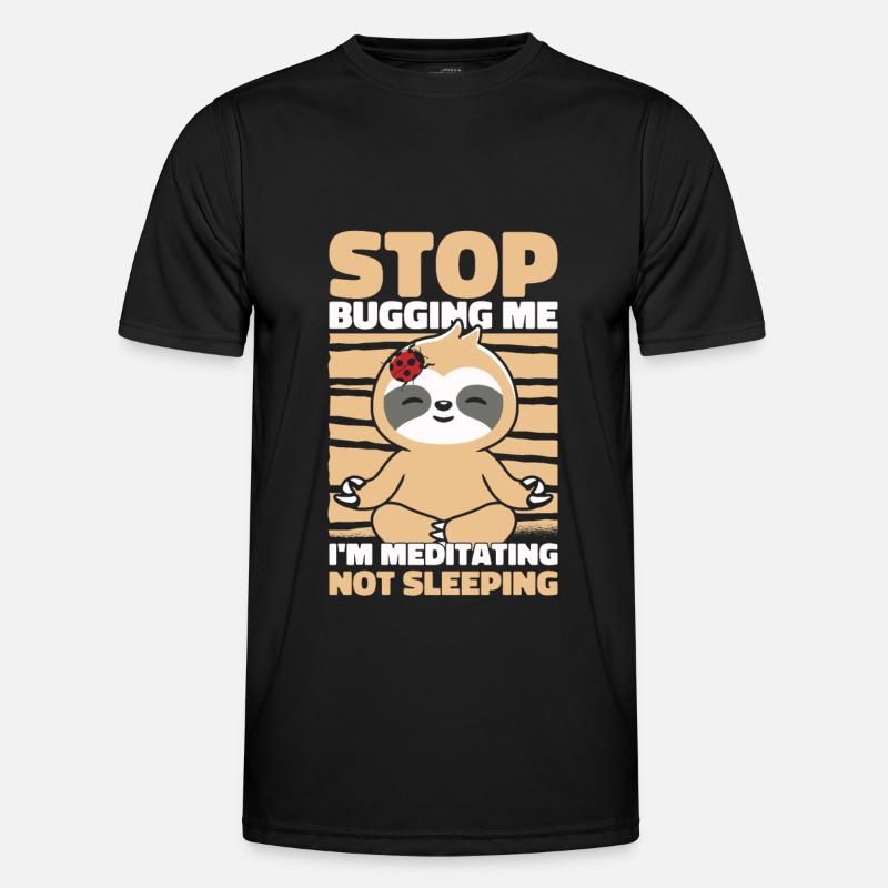 Sloth Sloth Yoga - Men's Functional T-Shirt - black