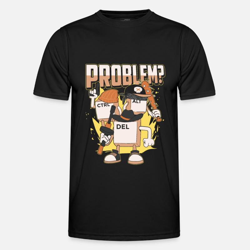 Entwickler Coder Programmierer Cool - Männer Funktions-T-Shirt - Schwarz