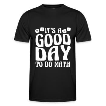 Math Teacher Math Teacher Funny - Men's Functional T-Shirt - black - Front - AI Model Male 178 dark (178cm)