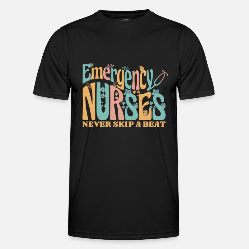 Krankenschwester Notfall - Männer Funktions-T-Shirt - Schwarz