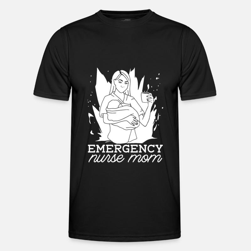 Krankenschwester Mutter Notfall Krankenschwester - Männer Funktions-T-Shirt - Schwarz