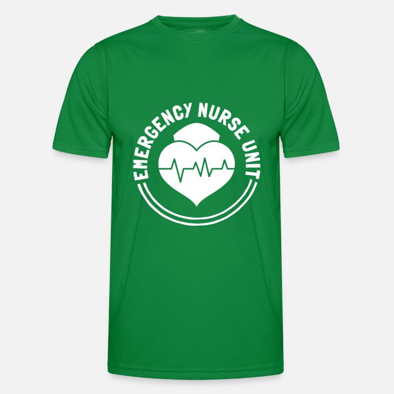 Krankenschwester Herz Notfall Krankenschwester Männer Funktions-T-Shirt