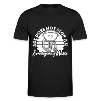 Krankenschwester Cool Notfall Krankenschwester - Männer Funktions-T-Shirt - Schwarz - Vorne - AI Model Male 178 dark (178cm)