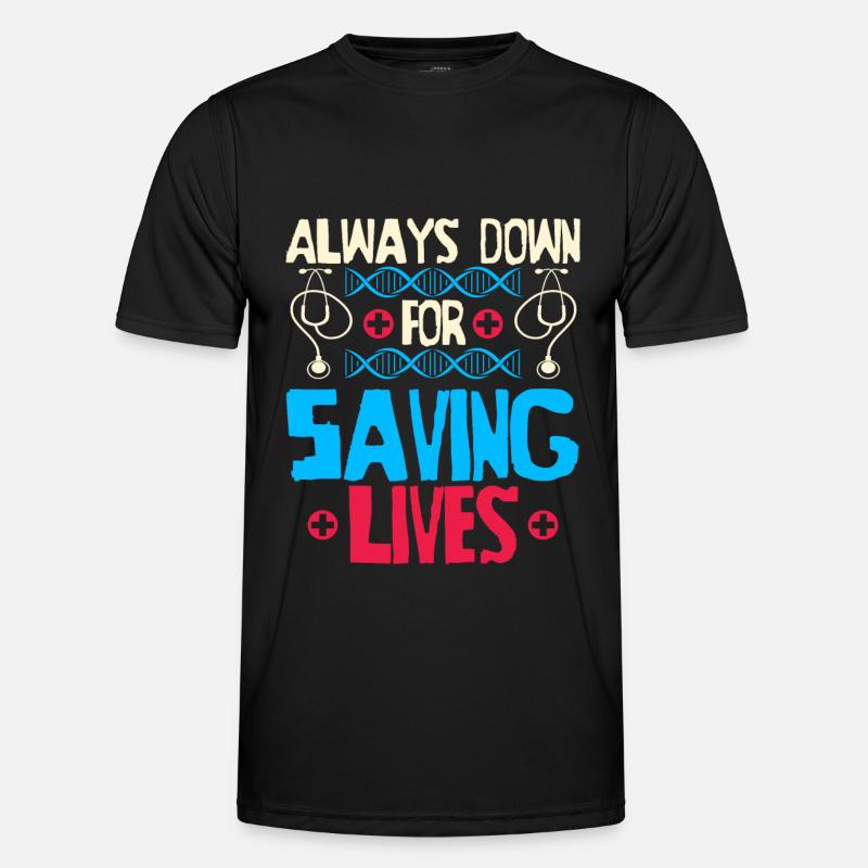 Krankenschwester Witzig Notfall Krankenschwester - Männer Funktions-T-Shirt - Schwarz