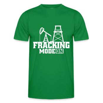 Ölfeld Bohrinsel Fracking - Männer Funktions-T-Shirt - Kelly Green - Vorne - AI Model Male 178 dark (178cm)